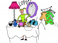 Loppis-Stand..